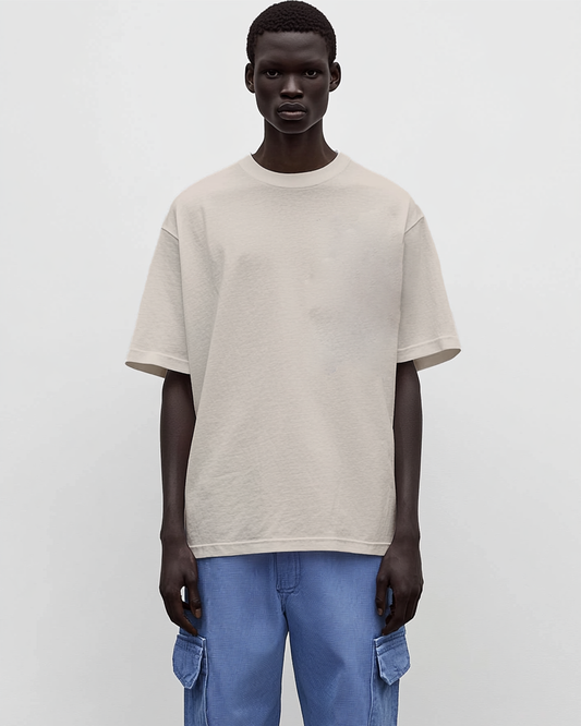 IVORY SAND OVERSIZED T-SHIRT [UNISEX]